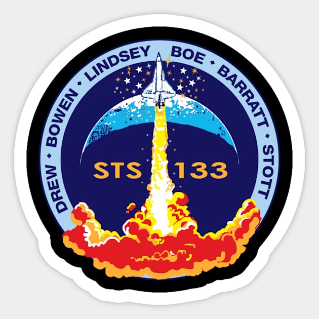 STS-133 Patch Sticker by Spacestuffplus